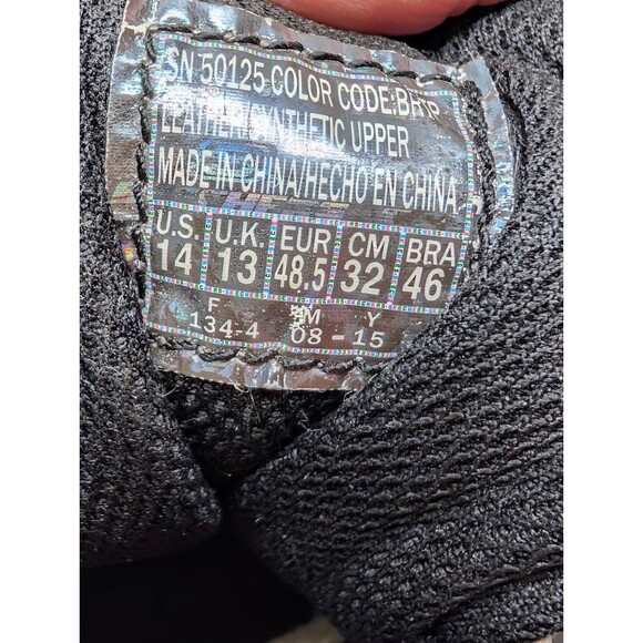 Skechers Afterburn 50125 Men’s Sneakers Size 14 Black Memory Foam Athletic Shoes - Picture 14 of 14